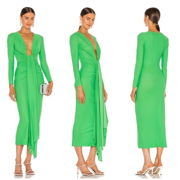 Solace London Dresses & Skirts - Solace London Lorena Midi Dress in Bright Green